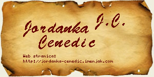Jordanka Čenedić vizit kartica